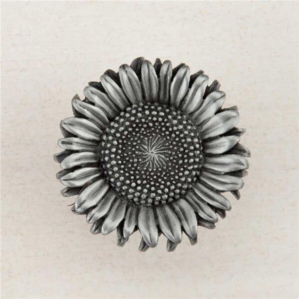 Acorn Mfg DQ8PP Artisan Collection Sunflower Knob, Antique Pewter DQ8PP - main